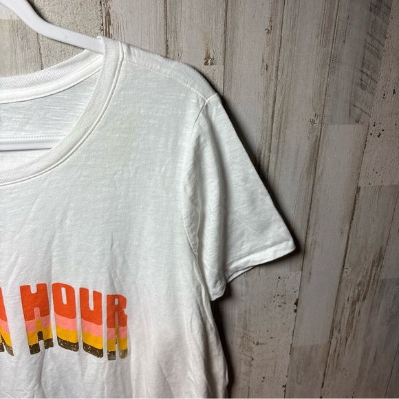 Lane Bryant Women's Sz 22/24 Golden Hour Graphic TShirt Cotton Blend White - Picture 4 of 15